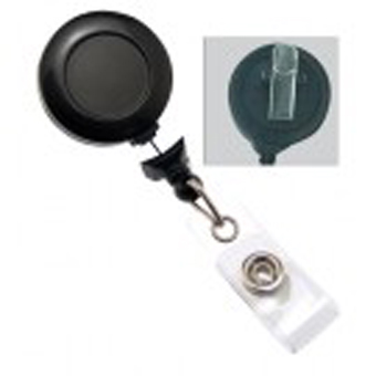 BRADY PEOPLE ID, BADGE REEL, NO-TWIST, BLACK 1 1/4